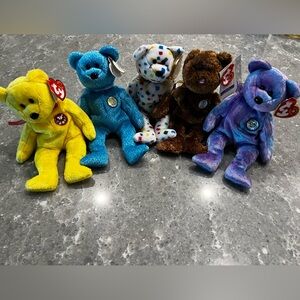Retired TY Beanie Babies Lot Of 5 - Early 2000’s